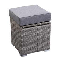 Malay Deluxe New Hampshire Stool with Ice Bucket - Grey - Wilko - thumbnail 3