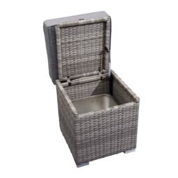 Malay Deluxe New Hampshire Stool with Ice Bucket - Grey - Wilko - thumbnail 4