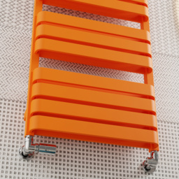 Terma Warp T Bold Matt Orange Heated Towel Rail 2660 BTU 1110 x 500mm - Size: 111 x 50 x 11.2cm - Wilko - thumbnail 7