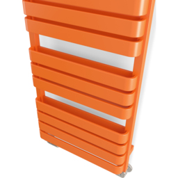 Terma Warp T Bold Matt Orange Heated Towel Rail 2660 BTU 1110 x 500mm - Size: 111 x 50 x 11.2cm - Wilko - thumbnail 6
