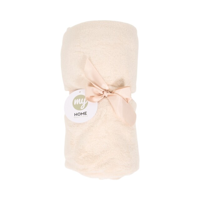 My Home Super Soft Throw Ivory - Wilko - image 1