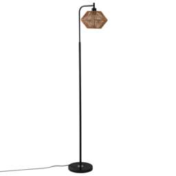 Living and Home Brown Irregular Shade Floor Lamp - Size: 167.6 x 25 x 25cm - Wilko - thumbnail 1