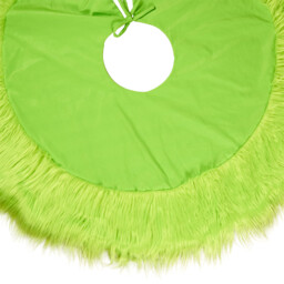 Fluffy Tree Skirt Green - Wilko - thumbnail 3
