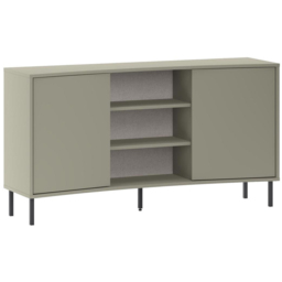 FWStyle Frem 2 Door Ash Green Curved Sideboard - Size: 81 x 150 x 40cm - Wilko - thumbnail 3