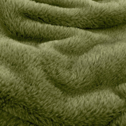 furn. Kallu Olive Double-Sided Faux-Fur Throw 130 x 180cm - Size: 180 x 130 x 1cm - Green - Wilko - thumbnail 5