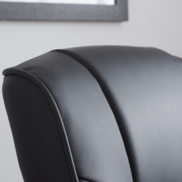 Memphis Black Swivel Chair - Wilko - thumbnail 6