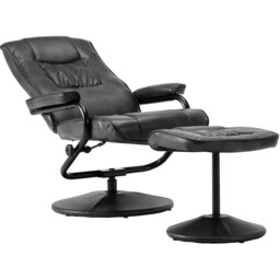 Memphis Black Swivel Chair - Wilko - thumbnail 3