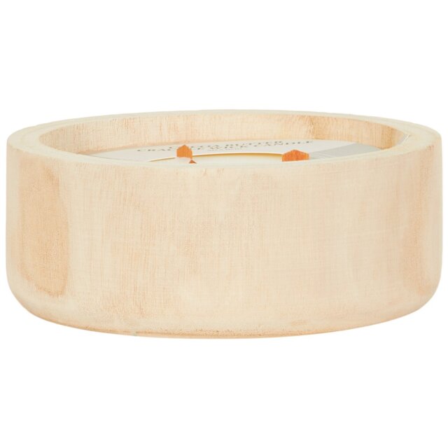 Cocoa Butter Wooden Candle  - Cream - Wilko - image 1