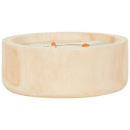 Cocoa Butter Wooden Candle  - Cream - Wilko