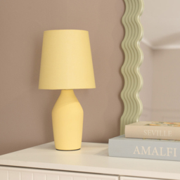 ValueLights Arlo Sunshine Yellow Shade Ceramic LED Table Lamp - Size: 36.5 x 18 x 18cm - Wilko - thumbnail 4