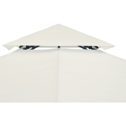 Outsunny 3 x 3m 2-Tier Cream White Gazebo Canopy Replacement Cover - Wilko - thumbnail 4
