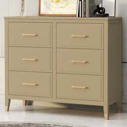 Palazzi 6 Drawer Clay Chest of Drawers - Cream - Wilko - thumbnail 1