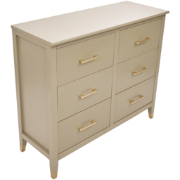 Palazzi 6 Drawer Clay Chest of Drawers - Cream - Wilko - thumbnail 5