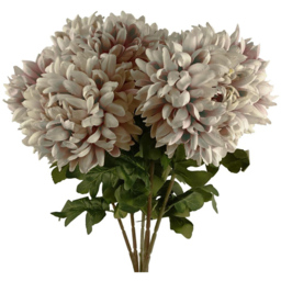 Leaf Reflex Chrysanthemum Mushroom Artificial Flower 2ft 6 Pack - Size: 75 x 20 x 20cm - Brown - Wilko - thumbnail 4