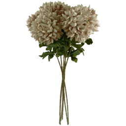 Leaf Reflex Chrysanthemum Mushroom Artificial Flower 2ft 6 Pack - Size: 75 x 20 x 20cm - Brown - Wilko
