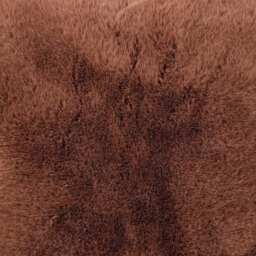Rabbit Faux Fur Cushion - Mocha/45cm - Size: 45 x 45cm - Divante - Wilko - thumbnail 3