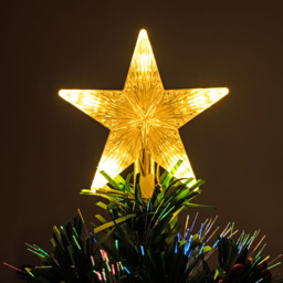 The Christmas Centre Warm White LED Green Fibre Optic Artificial Xmas Tree with Berries 3ft - Wilko - thumbnail 6