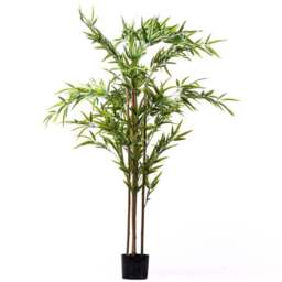 Garden Gear Artificial Bamboo Plant in Pot 150cm - Size: 150 x 17 x 17cm - Green - Thompson & Morgan - Wilko
