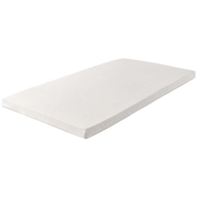 Starlight Beds Shorty Memory Foam Mattress Topper with Elastic Straps 2 inch - White - Wilko - image 1
