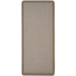 My Mat Stone Stripe Stain Resistant Runner 67 x 200cm - Brown - Wilko - thumbnail 1