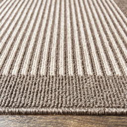 My Mat Stone Stripe Stain Resistant Runner 67 x 200cm - Brown - Wilko - thumbnail 4