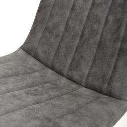 Lisbon Set of 2 Microfibre Grey Dining Chairs - Shankar - Wilko - thumbnail 7