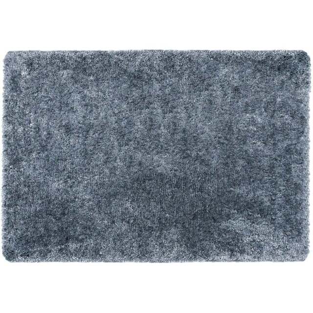 My Luxe Smoke Blue Rug 80 x 120cm - Size: 80 x 120 x 6cm - Wilko - image 1