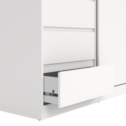 Furniture To Go Naia Double Door 3 Drawer White Wardrobe - Size: 2 Door, 3 Drawer - Wilko - thumbnail 5