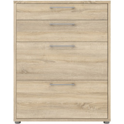 Florence 4 Drawer Oak Office Storage - Size: 40.1 x 89.2 x 113.4cm - Wood - Furniture to Go - Wilko - thumbnail 4