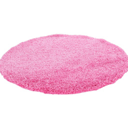 Desire Rugs Oxford Pink Plain Round Shaggy Rug 120 x 120cm - Wilko - thumbnail 1