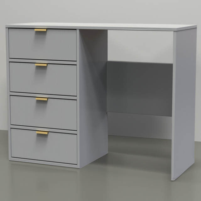 Crowndale 4 Drawer Dusk Grey Dressing Table - Wilko - image 1