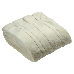 Paoletti Empress Cream Large Faux Fur Throw 140 x 200cm - Size: 200 x 140cm - Wilko - thumbnail 4
