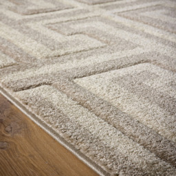 Origins Greek Key Beige Light Vision Rug 120 x 170cm - Cream - Wilko - thumbnail 5