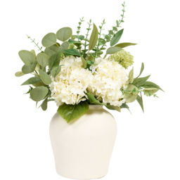 Hydrangea Vase Arrangement White - Wilko - thumbnail 1