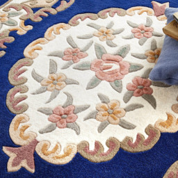 Origins Shensi Navy Wool Rug 75 x 150cm - Blue - Origins Rugs - Wilko - thumbnail 5