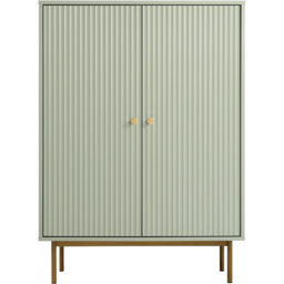 Devon 2 Door Sage Storage Cabinet - Green - Home Garden Direct - Wilko - thumbnail 3