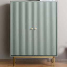 Devon 2 Door Sage Storage Cabinet - Green - Home Garden Direct - Wilko - thumbnail 1
