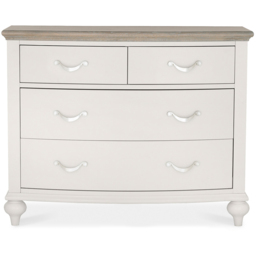 Bentley Designs Montreux 4 Drawer Grey Washed Oak and Soft Grey Chest of Drawers - Wilko - thumbnail 4