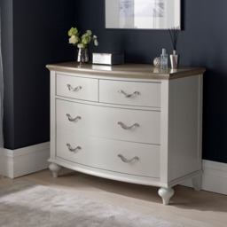 Bentley Designs Montreux 4 Drawer Grey Washed Oak and Soft Grey Chest of Drawers - Wilko - thumbnail 7