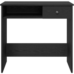 vidaXL Single Drawer Single Shelf Computer Desk Black - Size: 75 x 80 x 40cm - Wilko - thumbnail 5