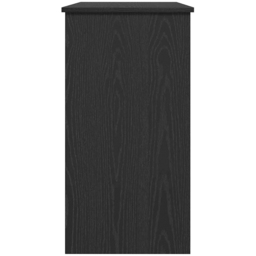 vidaXL Single Drawer Single Shelf Computer Desk Black - Size: 75 x 80 x 40cm - Wilko - thumbnail 7