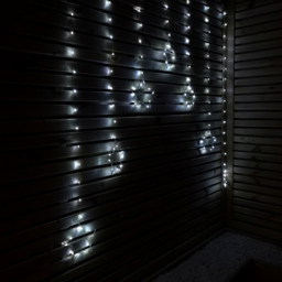Samuel Alexander 140 White LED Star Curtain Lights - Size: 15 x 120 x 15cm - Wilko - thumbnail 4