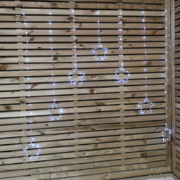 Samuel Alexander 140 White LED Star Curtain Lights - Size: 15 x 120 x 15cm - Wilko - thumbnail 6