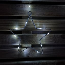 Samuel Alexander 140 White LED Star Curtain Lights - Size: 15 x 120 x 15cm - Wilko - thumbnail 3