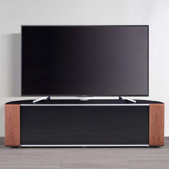 MDA Designs Sirius 1600 Hybrid 2 Door Walnut and Oak TV Cabinet - Size: 45 x 160 x 48cm - Multi - Wilko - image 1