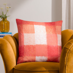 furn. Alma Pink Check Cushion - Size: 50 x 50cm - Wilko - thumbnail 3