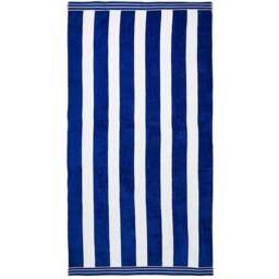Allure Bath Fashions Jumbo Cabana Cotton Blue Stripe Beach Towel - Size: 100 x 180cm - Wilko - thumbnail 1