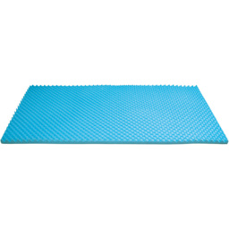 Aidapt Single Gel Memory Foam Cool Reversible Mattress Topper - Size: 510 x 900 x 20cm - Blue - Wilko - thumbnail 6
