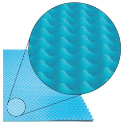 Aidapt Single Gel Memory Foam Cool Reversible Mattress Topper - Size: 510 x 900 x 20cm - Blue - Wilko - thumbnail 4