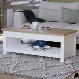 VIDA DESIGNS Arlington White Coffee Table - Size: 47 x 105 x 40cm - Wilko